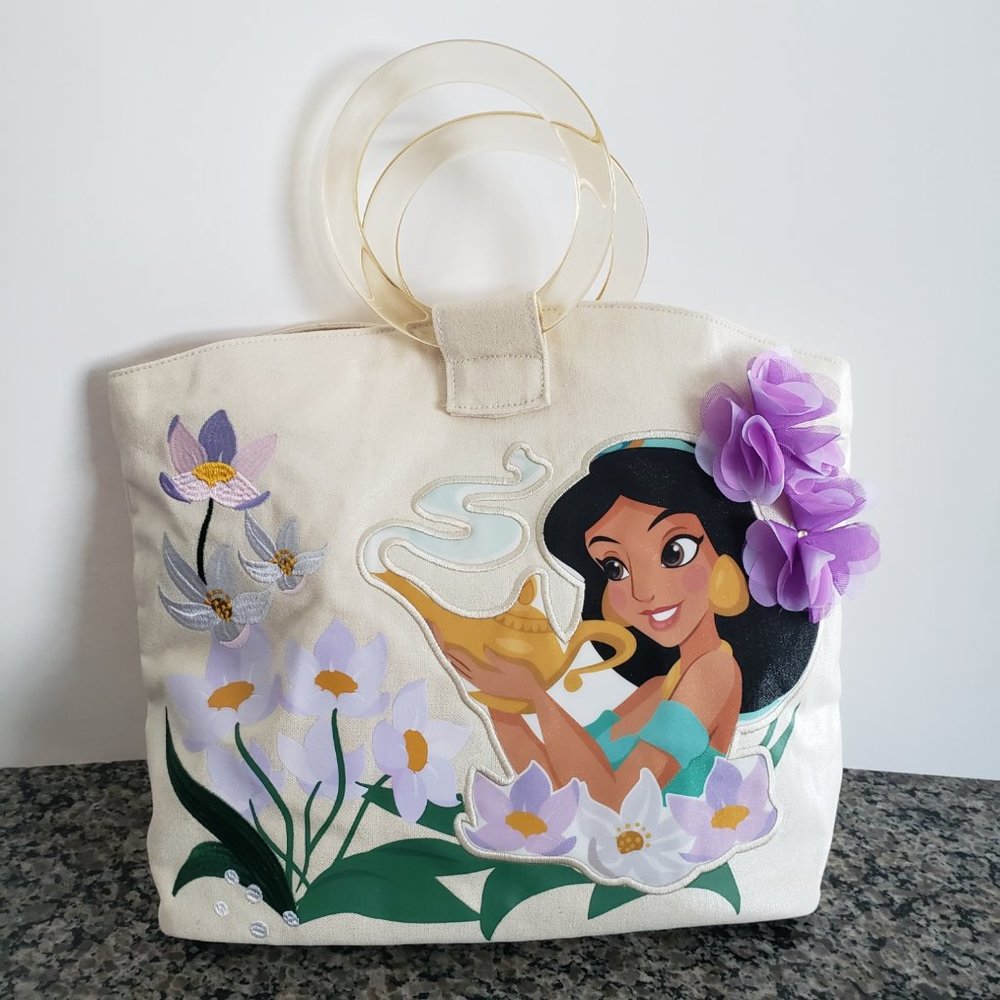Disney Store Jasmine Canvas Swim Bag for Kids - Aladdin- 🌼